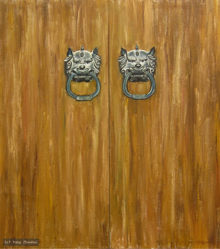 Artist Yang Zhaohui, Artist Zhaohui Yang, Artist Zhao hui Yang, Yang Zhaohui artwork, China contemporary art, original artwork, original painting, Chinese robe, still life, oil painting, acrylic paint