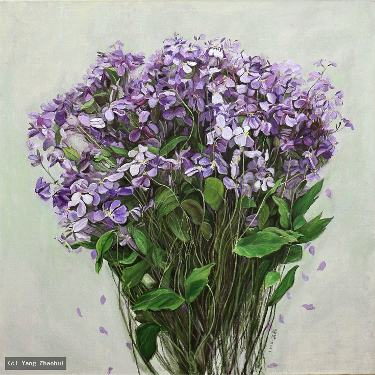 Artist Yang Zhaohui, Artist Zhaohui Yang, Artist Zhao hui Yang, Yang Zhaohui artwork, China contemporary art, original artwork, original painting, Chinese robe, still life, oil painting, acrylic paint